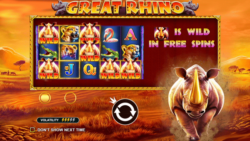 Great Rhino Megaways en YoCasino